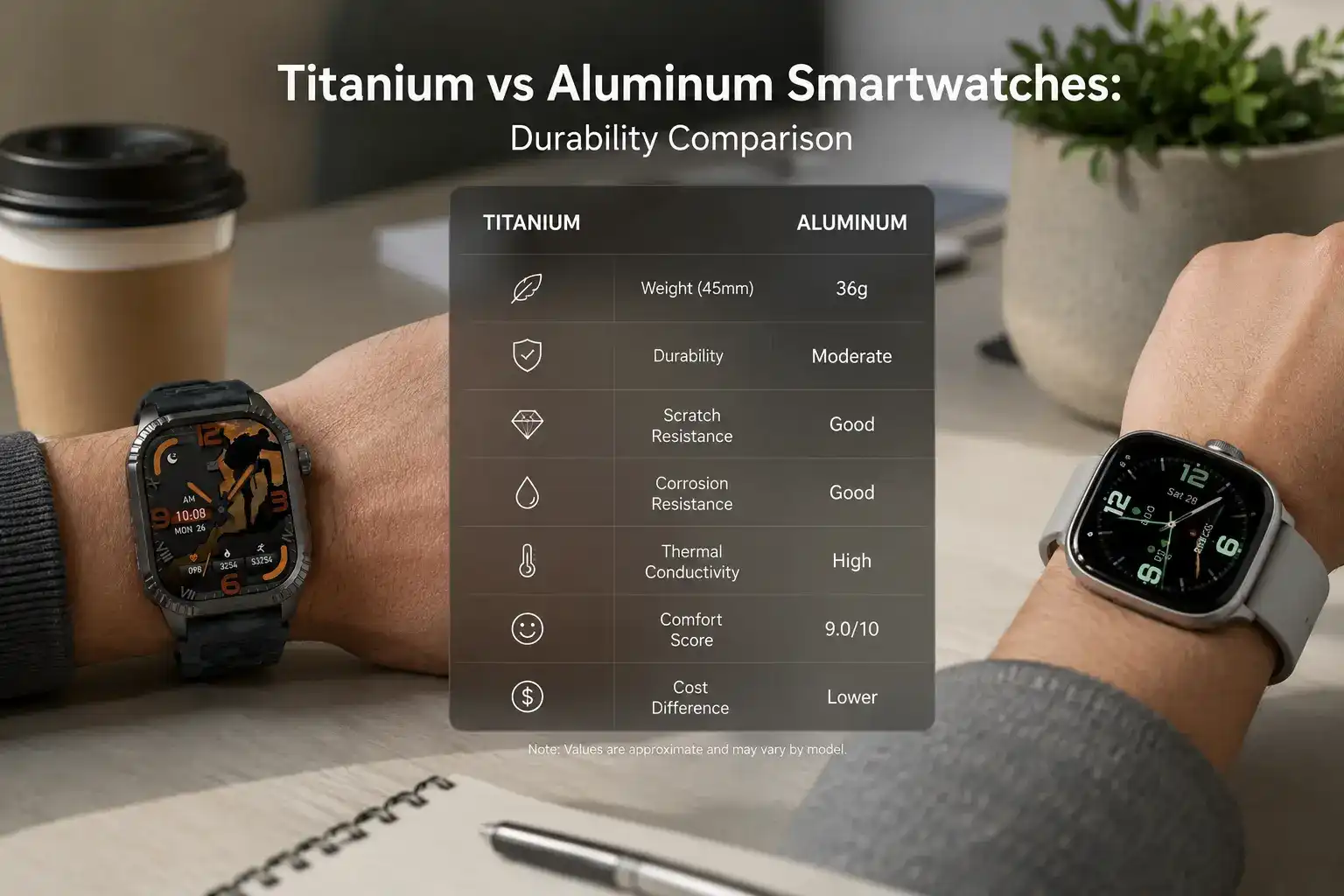 Titanium vs Aluminum Smartwatches: Durability Comparison